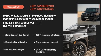 Premium Car Rental Dubai -MKV Luxury | +971529409280 Contact Now