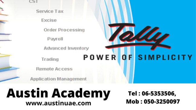 Tally Classes in Sharjah with Best Offer 0503250097