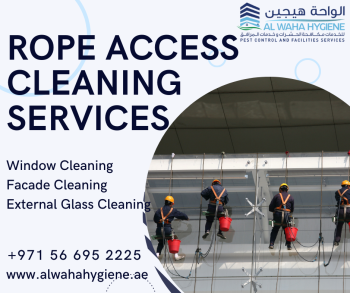 Take Cleaning to New Heights: Custom Rope Access Cleaning Service for Al Waha Hygiene