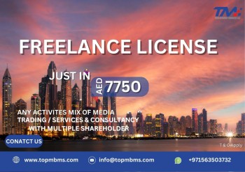 Freelance License  in UAE # 0563503402