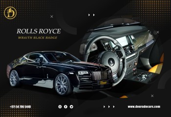 Rolls Royce Wraith | Black Badge | 2020 | Carbon Fiber inside (Dashboard, Console) | Fully Loaded