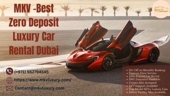 Luxury Car Rental Dubai Without Deposit +971562794545 Door-to-Door Service