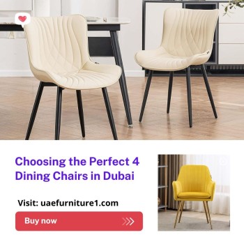 Choosing the Perfect 4 Dining Chairs in Dubai