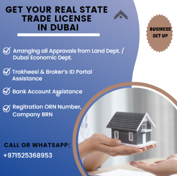 Get your Real Estate Trade License In Dubai !!!