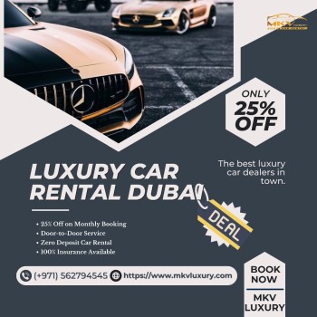 Get Luxury Cars on Rent in Dubai with No Deposit Option +971562794545 MKV