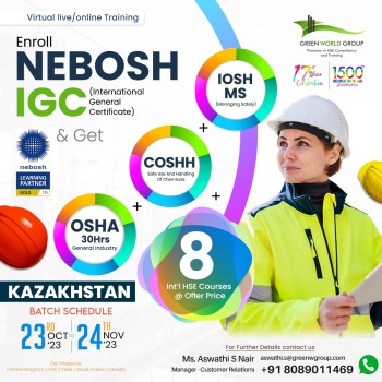 Making our Work zone Even More Safer with Nebosh Knowledge -kazakhstan