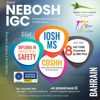 Master the Nebosh Course in Bahrain with GWG Trusted Gold Learning Partner