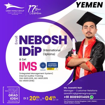 Power Your Team Enhancing HSE Knowledge with Green World Group- Nebosh I Dip in Yemen