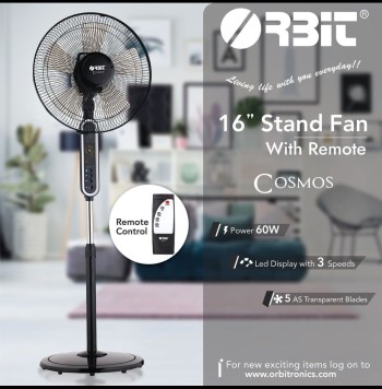 ORBIT Standing fans 16' with remote control 