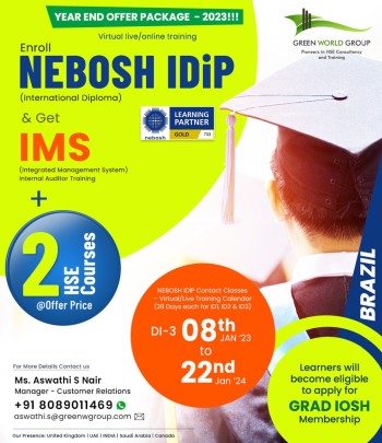  Rediscover the Endless Opportunities: Nebosh I DIp Course in Brazil by Green World Group 