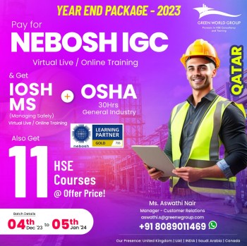  The Perfect Gateway to Your Future career -Nebosh Course in Qatar with GWG