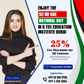 Celebrate UAE National Day with 25% Off on All Courses at G-TEC Dubai!