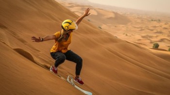 Slide and Glide: Sandboarding Adventures in Dubai's Dunes