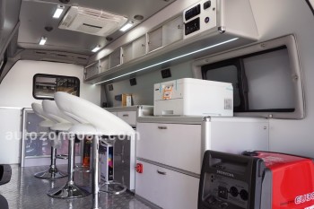 toyota hiace mobile laboratory inside view
