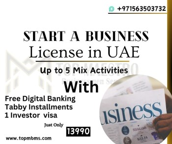 Start your business in Dubai effective 4 installments #0563503402