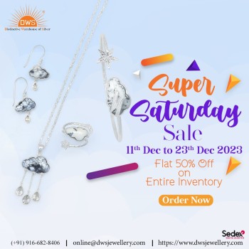 DWS Jewellery’s Super Saturday Sale - Flat 50% Off Site Wide! 