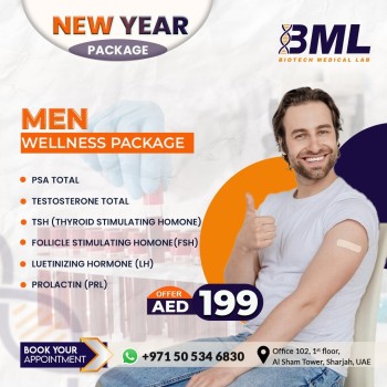 Men Wellness Package |  Unleash Your Potential with Biotech Medical Lab