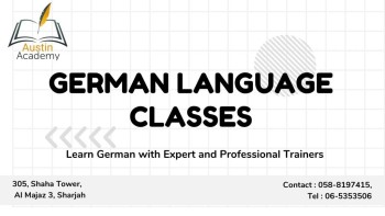 German Classes in Sharjah with best discount call 058-8197415