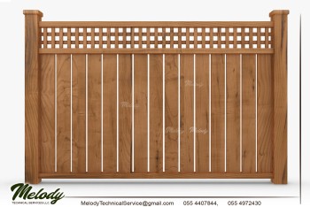 Wooden Fence For Home And Garden Privacy in Dubai (5)