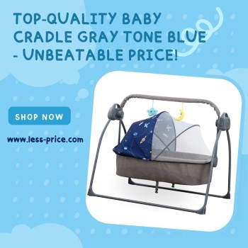Top-Quality-Baby-Cradle-Gray-Tone Blue-Unbeatable-Price!-uae