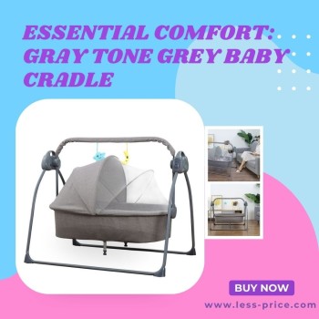 Essential-Comfort-Gray-Tone-Grey-Baby-Cradle-Buy-Now-uae