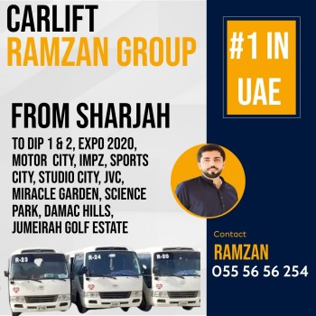 Sharjah to DIP Pick & Drop Carlift  Services 0555 656 254 