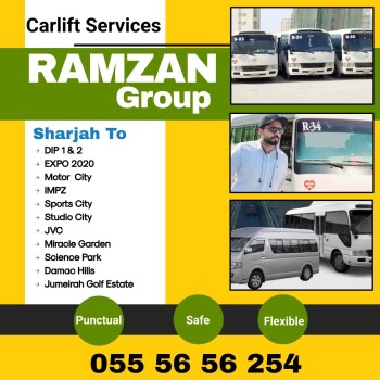 Sharjah to DIP Motor city Carlift 055 5656254