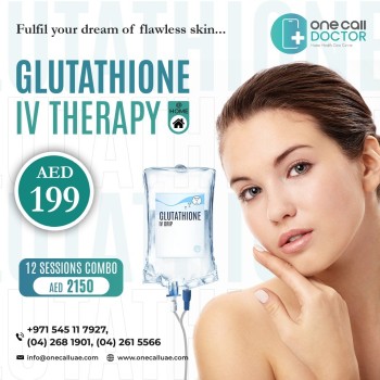 IV Therapy at Home in Dubai |  Illuminate Your Skin with Glutathione IV Therapy at Home - Book Now!