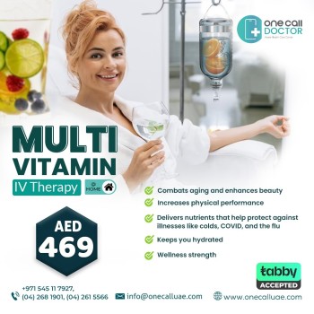 Boost Your Health with Multi-Vitamin IV Therapy - Book Now! | One call doctor, Dubai