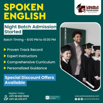Limited Time Offer! Join Sahara Education's Night Batch for Spoken English Classes
