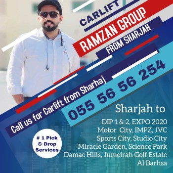 Sharjah to DIP Motor city IMPZ 055 5656254 