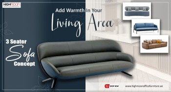 Office Sofa Dubai - Buy 3 Seater Sofa Concept | Highmoon Office Furniture