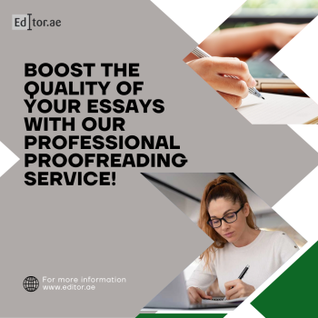 Grab the best professional proofreading essay help in the UAE