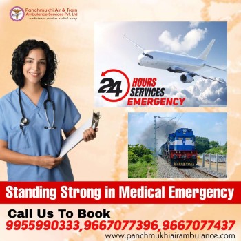 Hire Panchmukhi Air Ambulance Services in Varanasi with Advanced Ventilator Setup