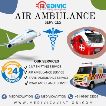 For Expert Healthcare Support Team Book Medivic Aviation Train Ambulance Service in Patna