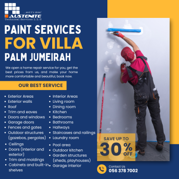 Villa Paint Services is Palm Jumeirah Dubai 056 378 7002 