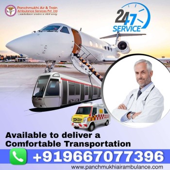 Panchmukhi Air and Train Ambulance in Patna with Qualified Medical Team