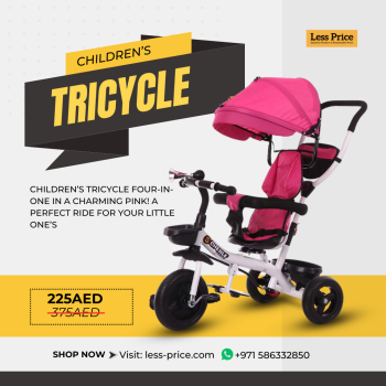 High-Quality Kids Tricycle - Ideal for Toddlers and Preschoolers