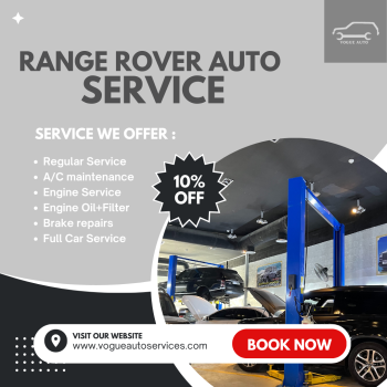 Range Rover and Land Rover maintenance garage in Dubai