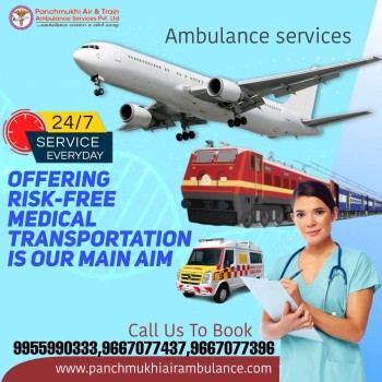 With Superb Therapeutic Team Get Panchmukhi Air Ambulance Services in Ranchi 