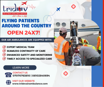 Tridev Air Ambulance Services in Patna - The Diagnosis Is Very Well