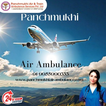 Get Low-Cost Panchmukhi Air Ambulance Services in Guwahati with Medical Unit