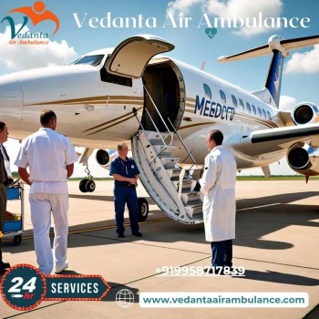 Take Life-Care Vedanta Air Ambulance Services in Guwahati with Advanced ICU Setup