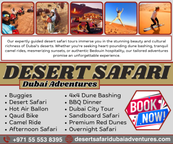 Desert Safari Dubai ADventures | +971 55 553 8395