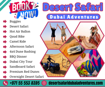 Desert Safari Dubai ADventures - hot air balloon adventures | +971 55 553 8395