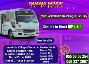 Sharjah to DIP Motor city JVC IMPZ 055 5656254