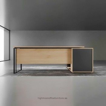 L Shaped Office Executive Desk- Highmoon Office Furniture Manufcaturer And Suppliers Dubai UAE