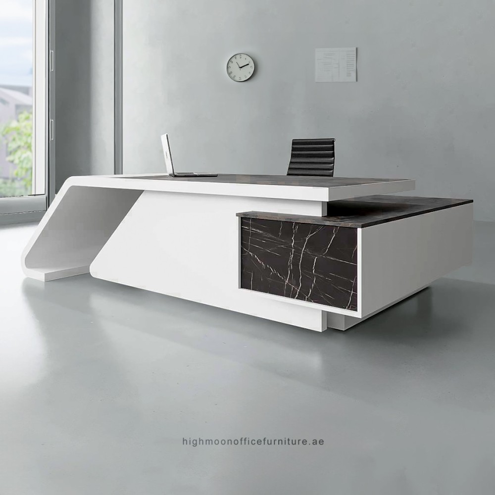 Special Offer - Liro L-Shaped CEO Executive Desk - Highmoon