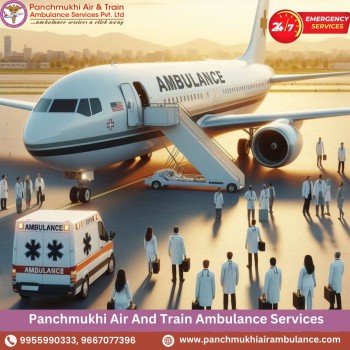 Book Panchmukhi Air and Train Ambulance Services in Bhopal with Hi-tech Medical Care