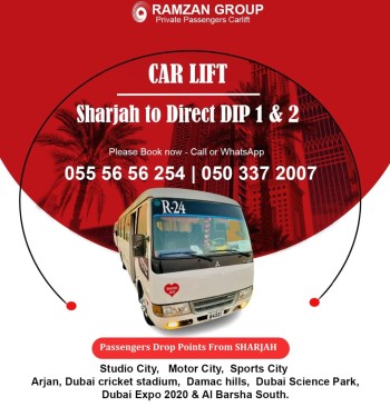 Sharjah to DIP Moyor city IMPZ JVC 055 5656254